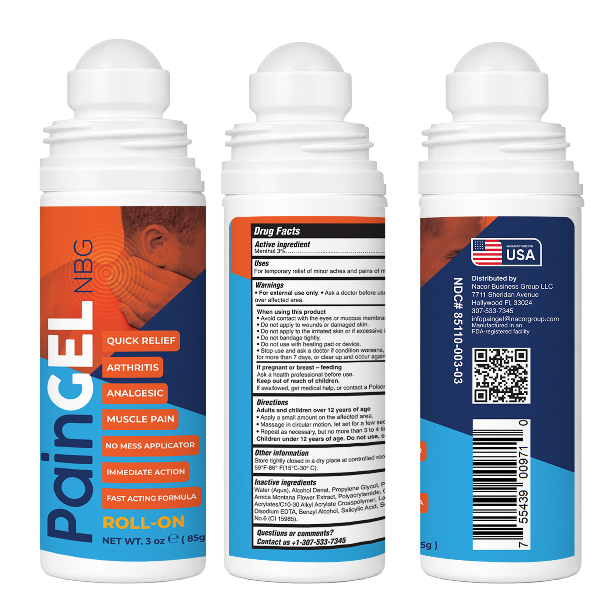 PainGEL NBG Roll-On 85ml